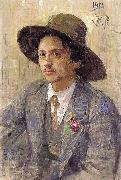 Ilya Repin Portrait of the painter Isaak Izrailevich Brodsky Sweden oil painting artist